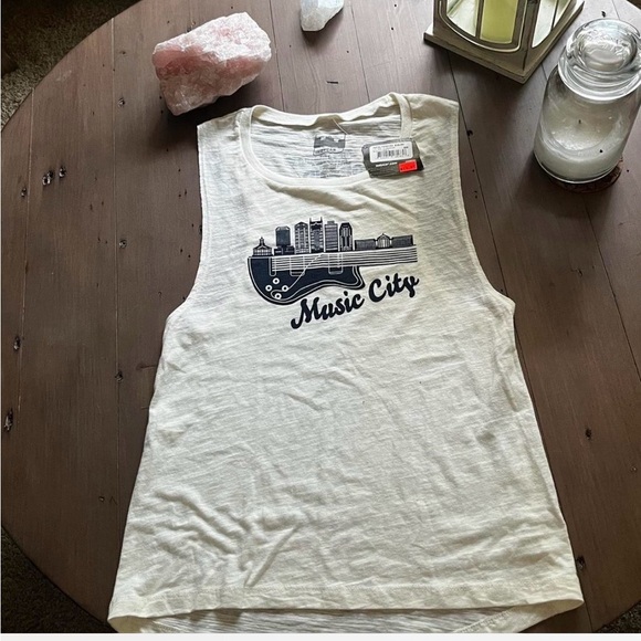 Other - White Music City Tank Top
